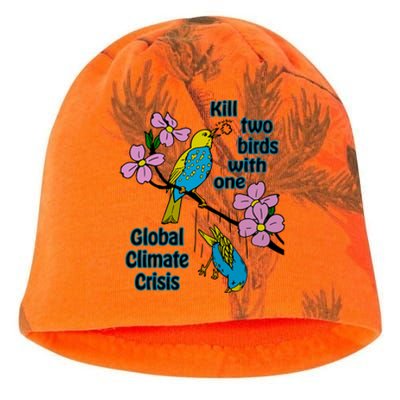 Kill Two Birds With One Global Climate Crisis Kati - Camo Knit Beanie