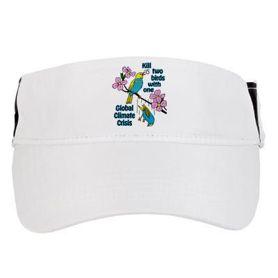 Kill Two Birds With One Global Climate Crisis Adult Drive Performance Visor