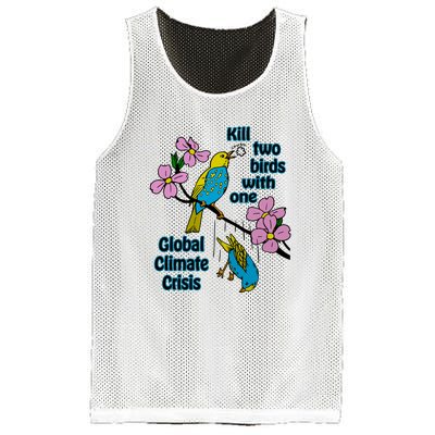 Kill Two Birds With One Global Climate Crisis Mesh Reversible Basketball Jersey Tank