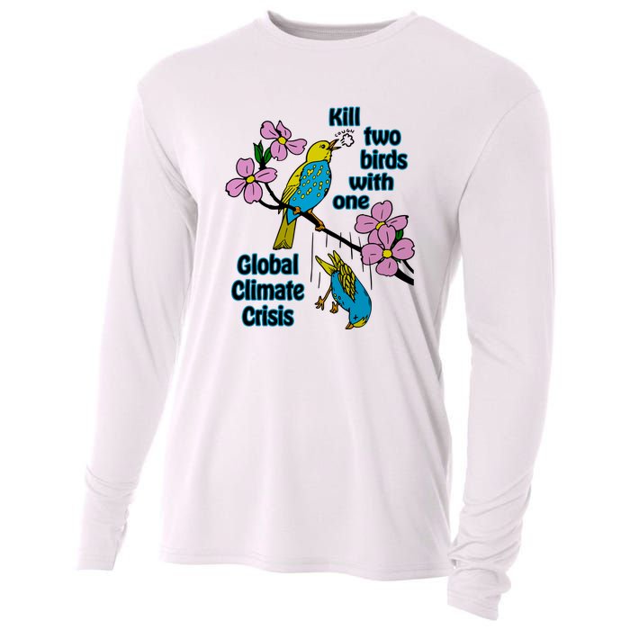 Kill Two Birds With One Global Climate Crisis Cooling Performance Long Sleeve Crew