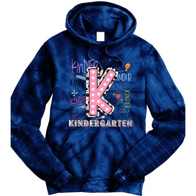 Kindergarten Teacher Back To School Tie Dye Hoodie