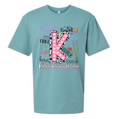 Kindergarten Teacher Back To School Sueded Cloud Jersey T-Shirt