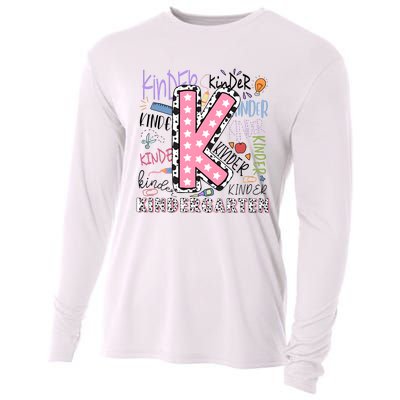 Kindergarten Teacher Back To School Cooling Performance Long Sleeve Crew