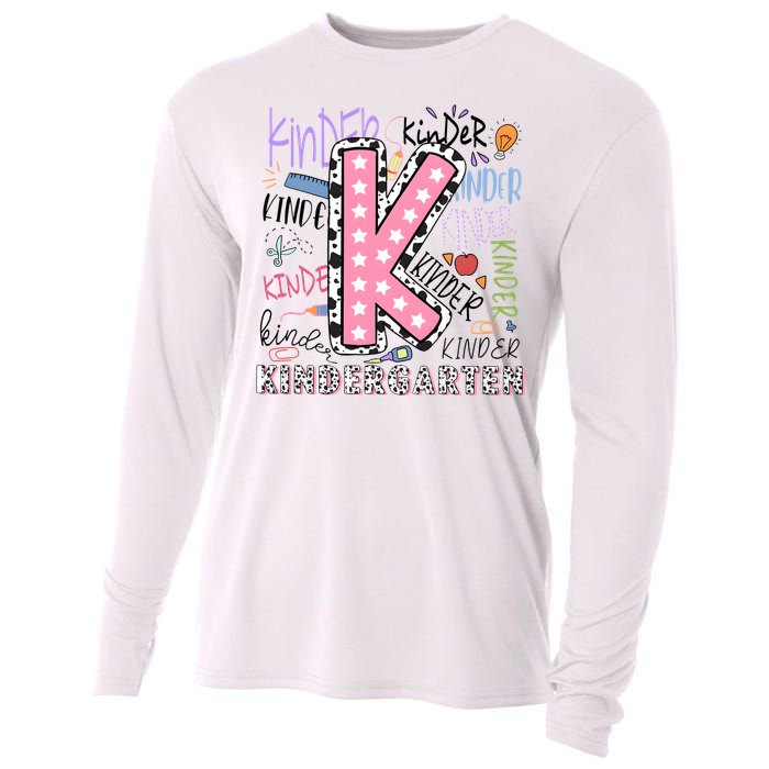 Kindergarten Teacher Back To School Cooling Performance Long Sleeve Crew