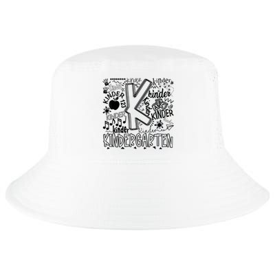 Kindergarten Typography Back To School Gift Cool Comfort Performance Bucket Hat