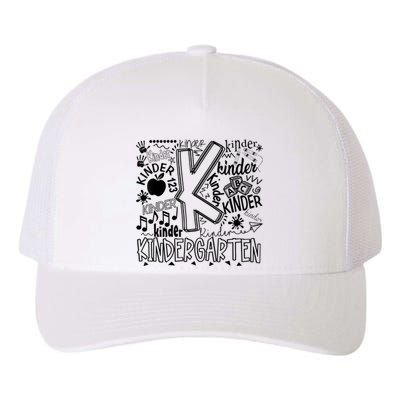 Kindergarten Typography Back To School Gift Yupoong Adult 5-Panel Trucker Hat