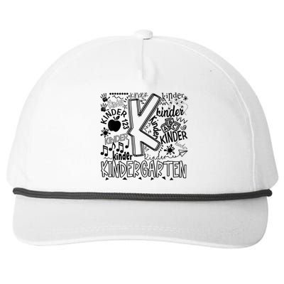 Kindergarten Typography Back To School Gift Snapback Five-Panel Rope Hat