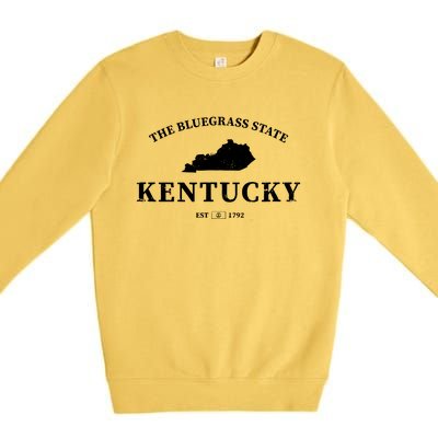 Kentucky The Bluegrass State Premium Crewneck Sweatshirt