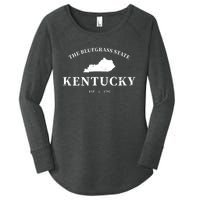 Kentucky The Bluegrass State Women's Perfect Tri Tunic Long Sleeve Shirt