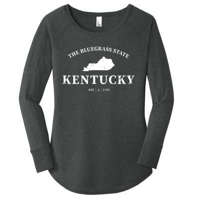 Kentucky The Bluegrass State Women's Perfect Tri Tunic Long Sleeve Shirt