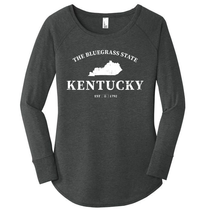 Kentucky The Bluegrass State Women's Perfect Tri Tunic Long Sleeve Shirt