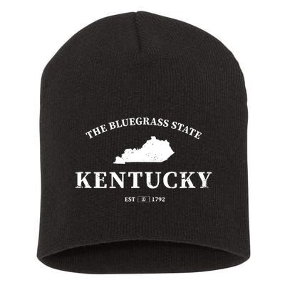 Kentucky The Bluegrass State Short Acrylic Beanie