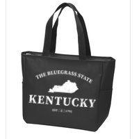 Kentucky The Bluegrass State Zip Tote Bag