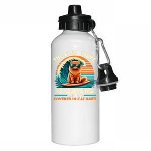 Kamala The Blue Wave Is Coming And ItS Covered In Cat Hairs Gift Aluminum Water Bottle