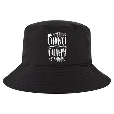 Keep The Change You Filthy Animal Christmas Shirt Alone Home Cool Comfort Performance Bucket Hat