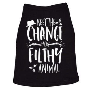 Keep The Change You Filthy Animal Christmas Shirt Alone Home Doggie Tank