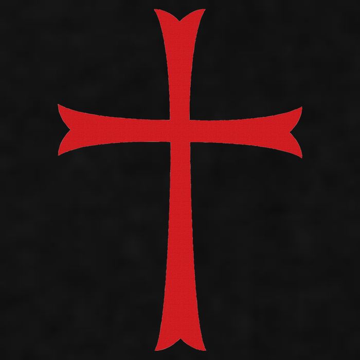 Knights Templar Cross Crusader Ladies PosiCharge Tri-Blend Wicking Tank