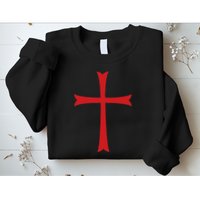 Knights Templar Cross Crusader Sweatshirt