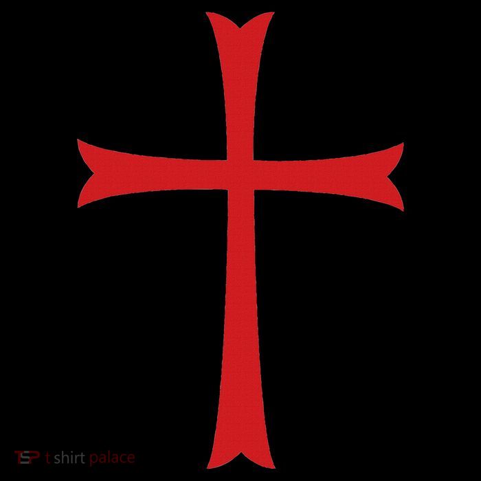 Knights Templar Cross Crusader Hooded Wearable Blanket