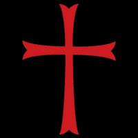 Knights Templar Cross Crusader Button