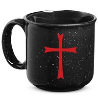 Knights Templar Cross Crusader 15oz Campfire Ceramic Mug
