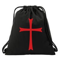 Knights Templar Cross Crusader Drawstring Bag