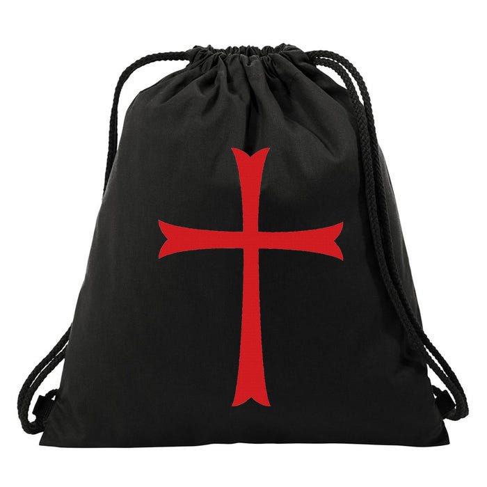 Knights Templar Cross Crusader Drawstring Bag