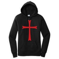 Knights Templar Cross Crusader Women's Pullover Hoodie