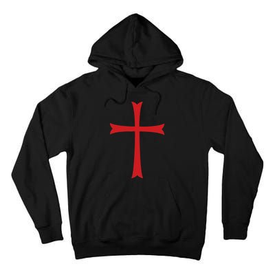Knights Templar Cross Crusader Tall Hoodie