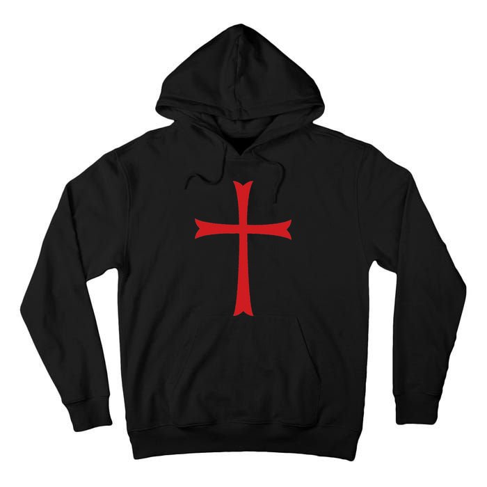 Knights Templar Cross Crusader Tall Hoodie