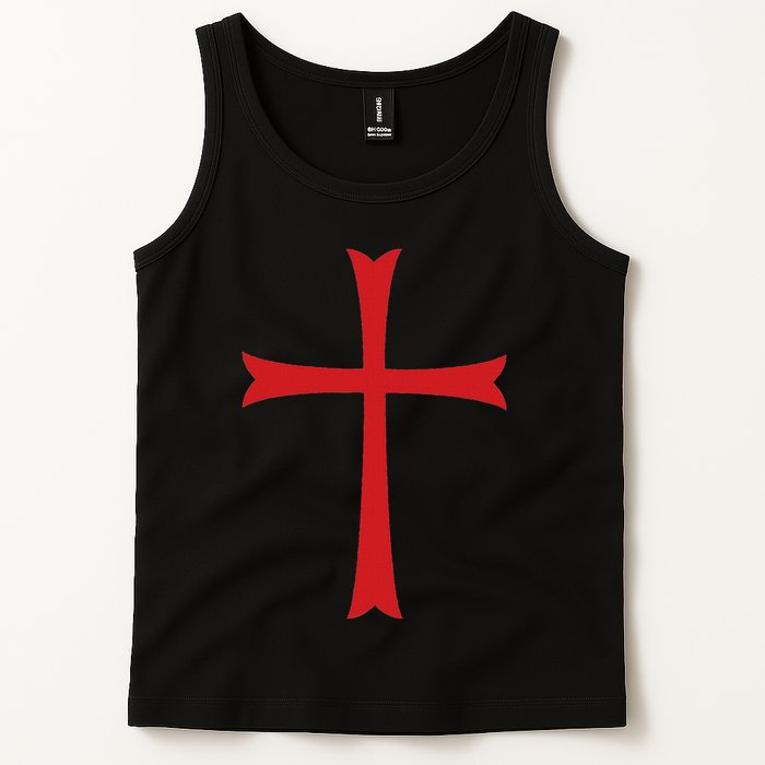 Knights Templar Cross Crusader Tank Top