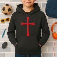 Knights Templar Cross Crusader Kids Hoodie