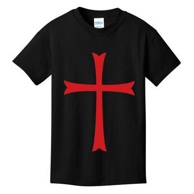 Knights Templar Cross Crusader Kids T-Shirt