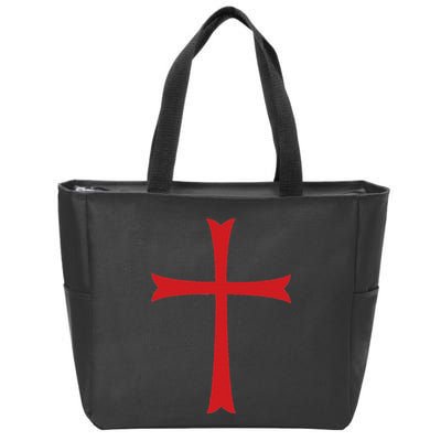 Knights Templar Cross Crusader Zip Tote Bag