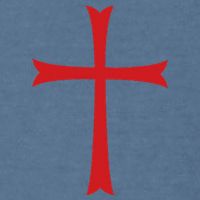 Knights Templar Cross Crusader Garment-Dyed Sweatshirt