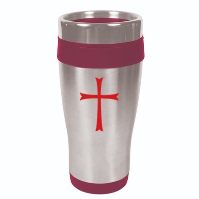 Knights Templar Cross Crusader 16oz Travel Tumbler