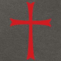 Knights Templar Cross Crusader Cotton Canvas Backpack