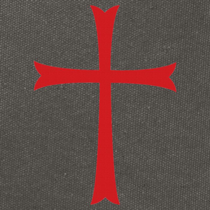 Knights Templar Cross Crusader Cotton Canvas Backpack