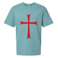 Knights Templar Cross Crusader Sueded Cloud Jersey T-Shirt