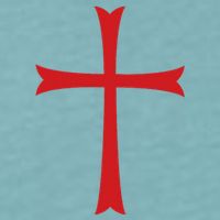 Knights Templar Cross Crusader Sueded Cloud Jersey T-Shirt