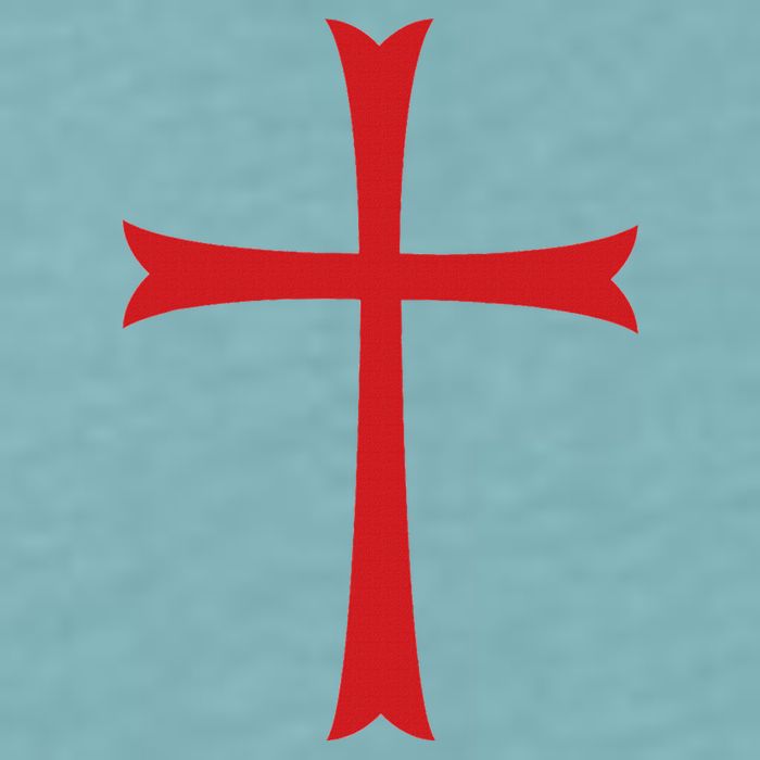 Knights Templar Cross Crusader Sueded Cloud Jersey T-Shirt