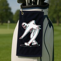 Koko The Clown Ghost Glitch Dancing Golf Towel