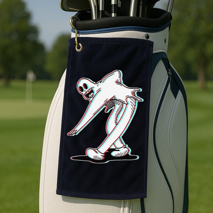 Koko The Clown Ghost Glitch Dancing Golf Towel