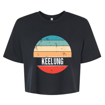 Keelung Taiwan City Trip Gift Bella+Canvas Jersey Crop Tee