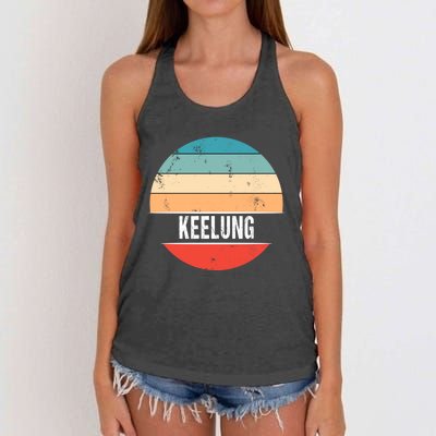 Keelung Taiwan City Trip Gift Women's Knotted Racerback Tank