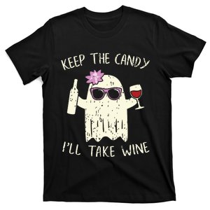 Keep The Candy Funny Halloween Ghost Costume Women T-Shirt