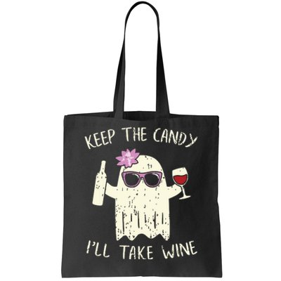 Keep The Candy Funny Halloween Ghost Costume Women Tote Bag