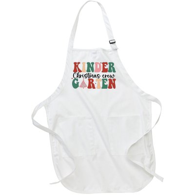 Kindergarten Teacher Crew Christmas Full-Length Apron With Pockets