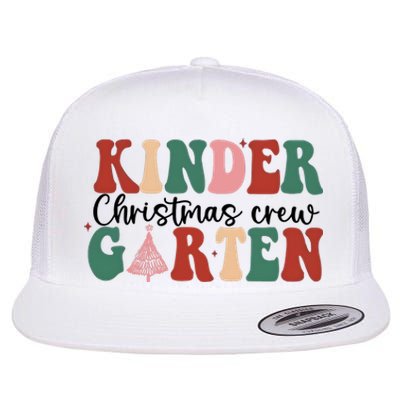 Kindergarten Teacher Crew Christmas Flat Bill Trucker Hat