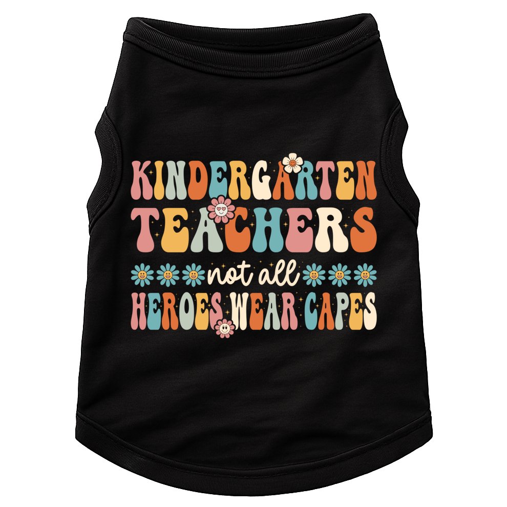 Kindergarten Teachers Capes Groovy Preschool Teacher Gift Doggie Tank